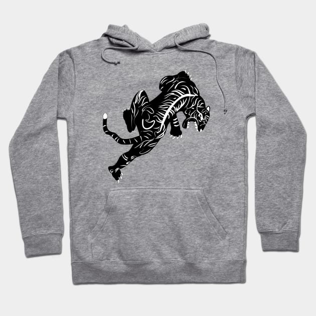 tribal tiger Hoodie by tiver